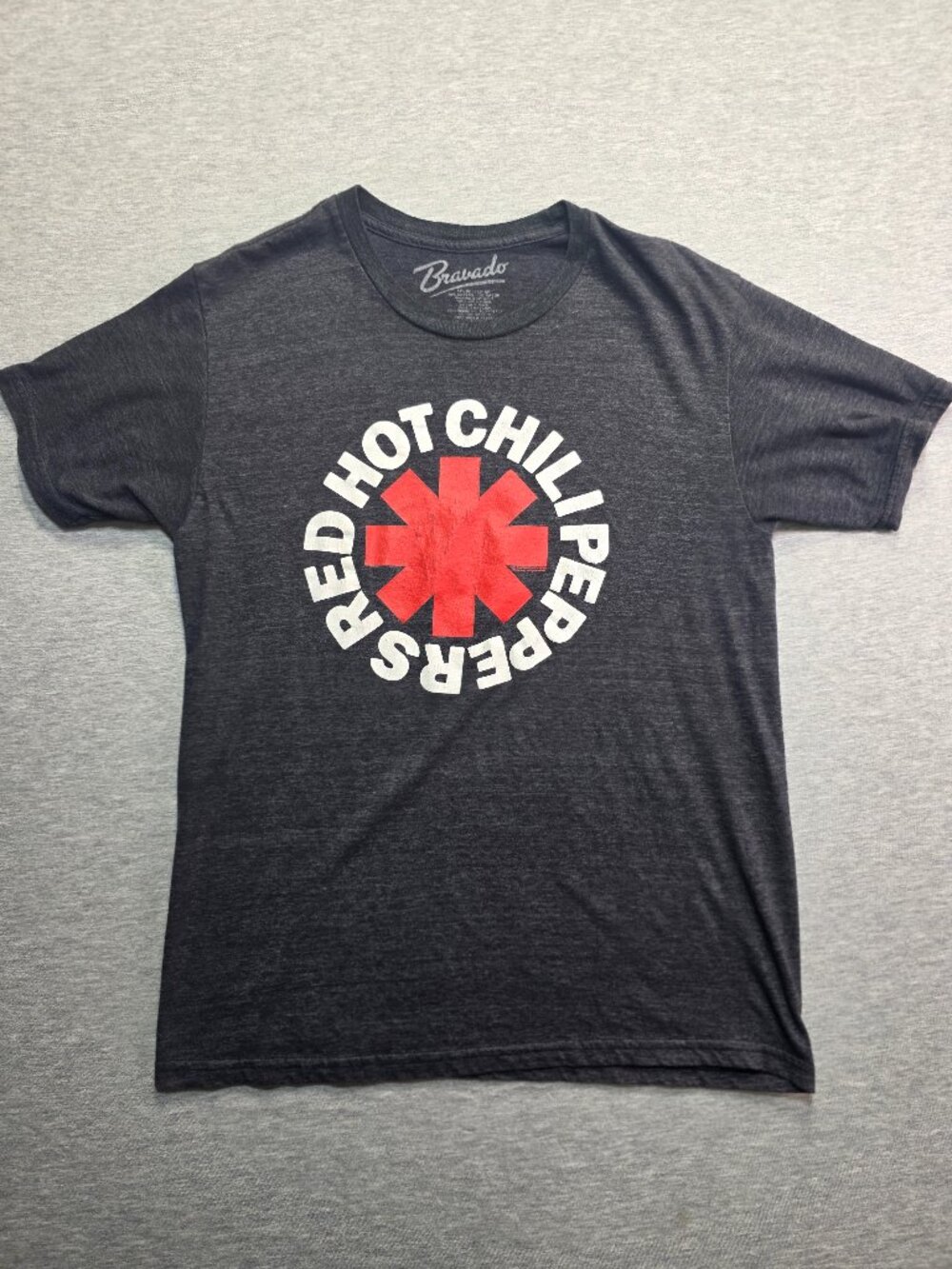 Red Hot Chili Peppers Asterisk Logo Band T-Shirt Charcoal Gray Size M
